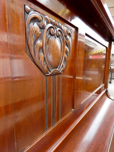 Richard Lipp & Sohn Upright Piano in Carved Rosewood Cabinetry