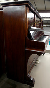 Sames Antique Upright Piano in Rosewood Cabinetry With Inlay
