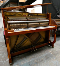 Load image into Gallery viewer, Schimmel 120J Centennial Upright Piano in Cherry and Yew Cabinet