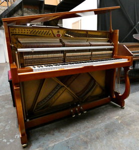 Schimmel 120J Centennial Upright Piano in Cherry and Yew Cabinet