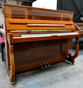 Schimmel 120J Centennial Upright Piano in Cherry and Yew Cabinet