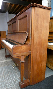 Steinway Upright Piano in Mahogany Cabinetry
