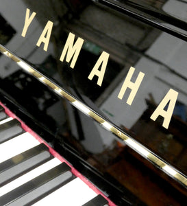 Yamaha C109 Upright Piano in Black High Gloss Cabinetry