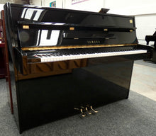 Load image into Gallery viewer, Yamaha C110A Upright Piano in Black High Gloss Cabinetry