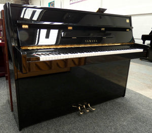 Yamaha C110A Upright Piano in Black High Gloss Cabinetry