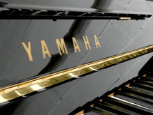 Load image into Gallery viewer, Yamaha E110N Upright Piano in Black High Gloss Cabinetry