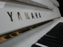 Load image into Gallery viewer, Yamaha M108N Studio Upright Piano in White Gloss Finish