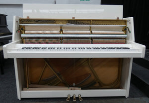 Yamaha M108N Studio Upright Piano in White Gloss Finish