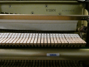 Yamaha V118N Upright Piano in Black High Gloss Cabinet