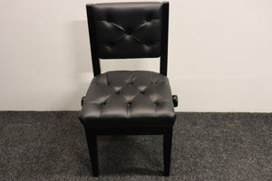 Height Adjustable Black Piano Chair