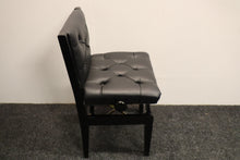 Load image into Gallery viewer, Height Adjustable Black Piano Chair