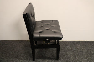 Height Adjustable Black Piano Chair