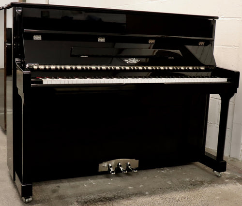  - SOLD - Moutrie 112 Upright piano in black high gloss