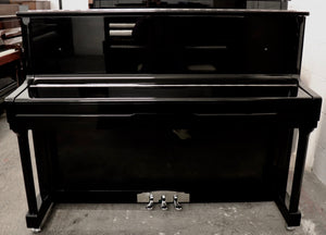  - SOLD - Moutrie 112 Upright piano in black high gloss