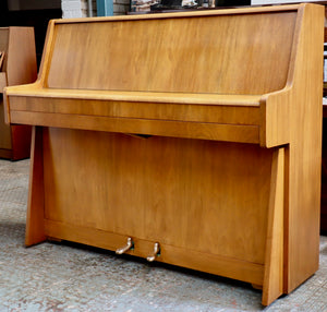  - SOLD - Kemble Upright Piano in Teak Cabinet