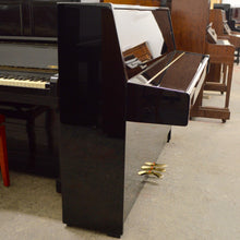 Load image into Gallery viewer, Kawai K-15E Upright Piano in black high gloss lateral
