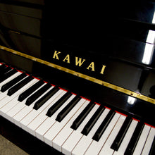 Load image into Gallery viewer, Kawai K-15E Upright Piano in black high gloss Keys