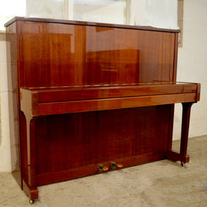 Neumann European Made upright piano in mahogany