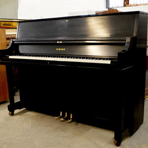 Yamaha P116 Upright Piano in black satin finish