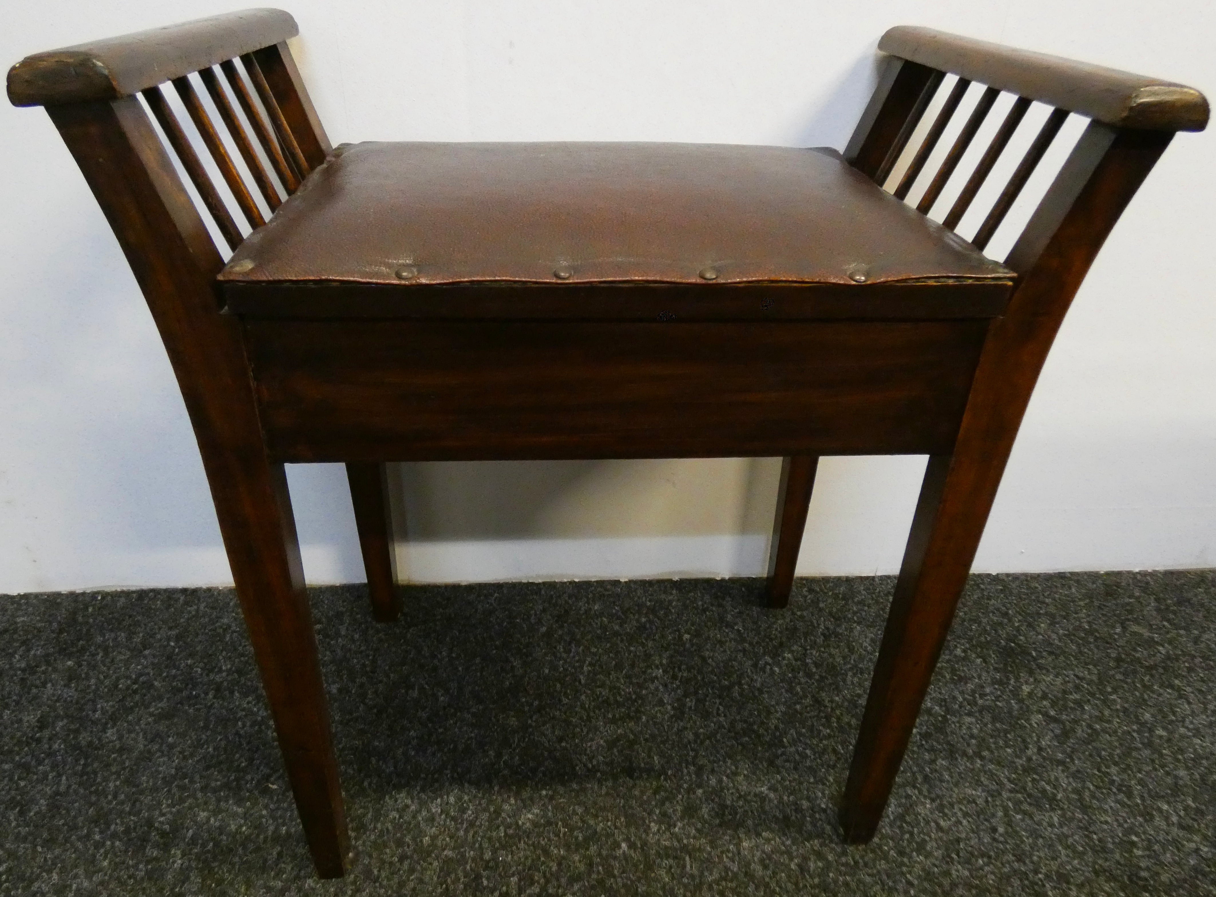 Vintage piano sale chair
