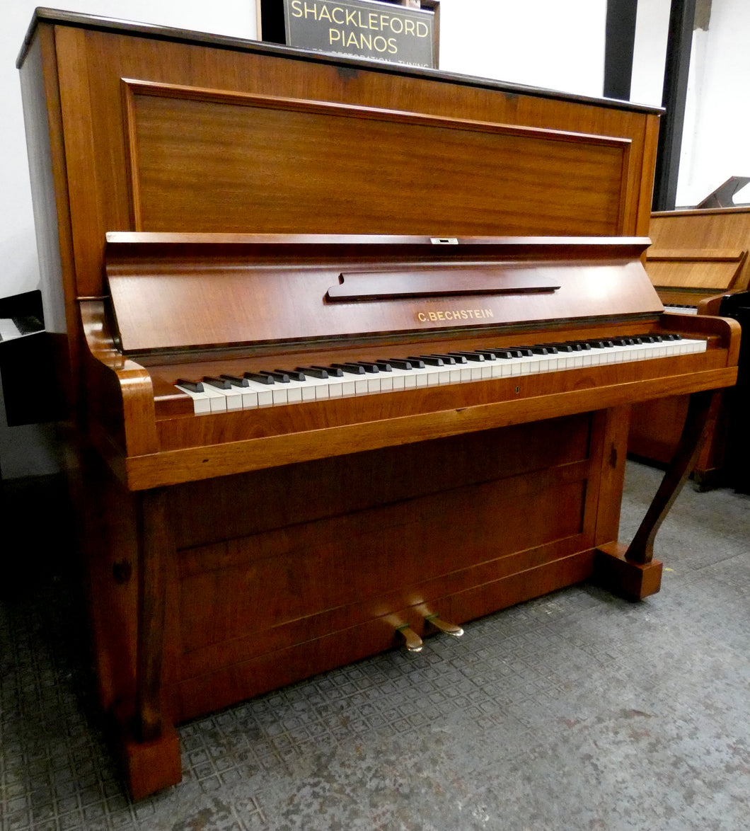  - SOLD - C. Bechstein Model V Upright Piano in Mahogany Cabinet
