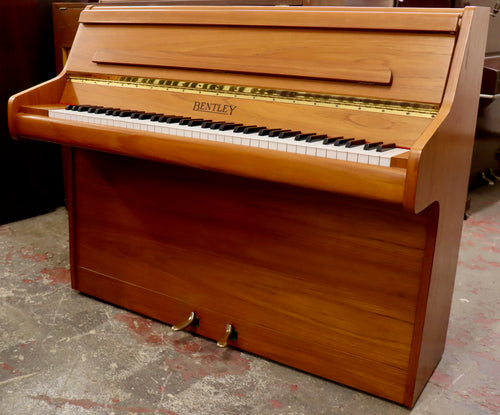  - SOLD - Bentley mini Upright piano in teak finish