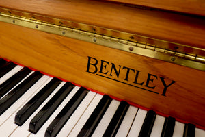 - SOLD - Bentley mini Upright piano in teak finish