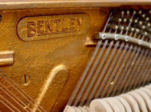  - SOLD - Bentley mini Upright piano in teak finish