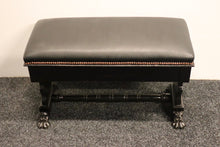 Load image into Gallery viewer, Black Solid Maple Antique Piano Stool With Storage