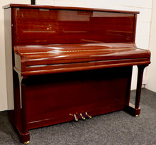 Load image into Gallery viewer,  - SOLD - Blüthner Model A Upright piano in mahogany high gloss finish