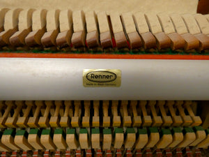 Blüthner Model B Upright Piano in German Walnut Gloss Cabinet