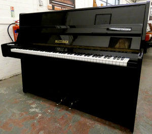 Blüthner Model M Upright Piano in Black High Gloss Cabinetry
