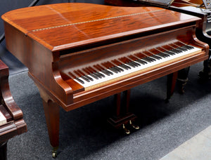 C. Bechstein London Model Baby Grand Piano in Flame Mahogany