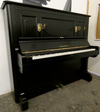 Load image into Gallery viewer, C. Bechstein Model 7 Upright Piano in Black Satin with Candlesticks