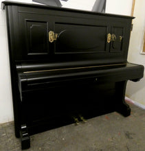 Load image into Gallery viewer, C. Bechstein Model 7 Upright Piano in Black Satin with Candlesticks