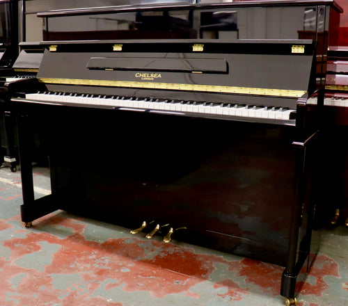  - SOLD - Chelsea UP110 Upright piano in black high gloss