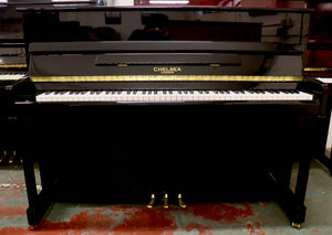  - SOLD - Chelsea UP110 Upright piano in black high gloss