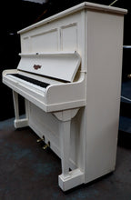 Load image into Gallery viewer,  - SOLD - Collard &amp; Collard Upright Piano in White Arts &amp; Crafts Cabinet