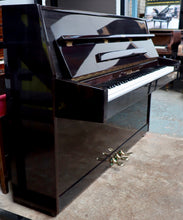 Load image into Gallery viewer, Danor Upright Piano in High Gloss Dark Plum Mahogany Finish