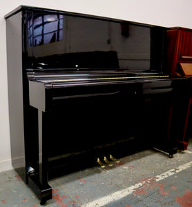  - SOLD - Diapason 125 model Upright Japanese made piano in black high gloss