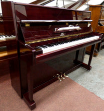 Load image into Gallery viewer, Eavestaff Upright Piano in Plum Mahogany Gloss Finish