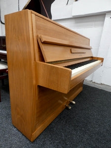 Ed Seiler Upright Piano In German Walnut Cabinet