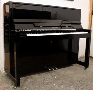  - SOLD - Feurich 115 premiere Upright piano in black high gloss