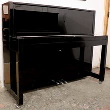 Load image into Gallery viewer,  - SOLD - Feurich 115 premiere Upright piano in black high gloss