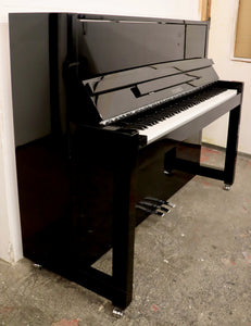  - SOLD - Feurich 115 premiere Upright piano in black high gloss