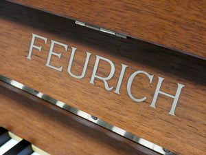 Feurich Upright Piano in Teak Cabinet