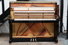 Load image into Gallery viewer,  - SOLD - Gebr. Perzina Upright Piano in Black High Gloss Cabinet