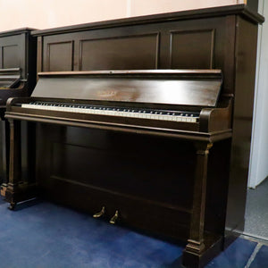  - SOLD - George Rogers London Upright piano in Flame Mahogany