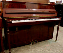 Load image into Gallery viewer,  - SOLD - Gerh Steinberg Upright Piano empire design in flame mahogany