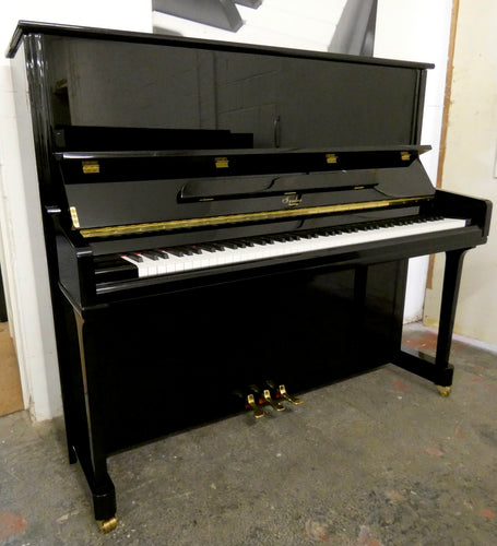 Irmler P132E Upright Piano in Black High Gloss Finish Made in Europe